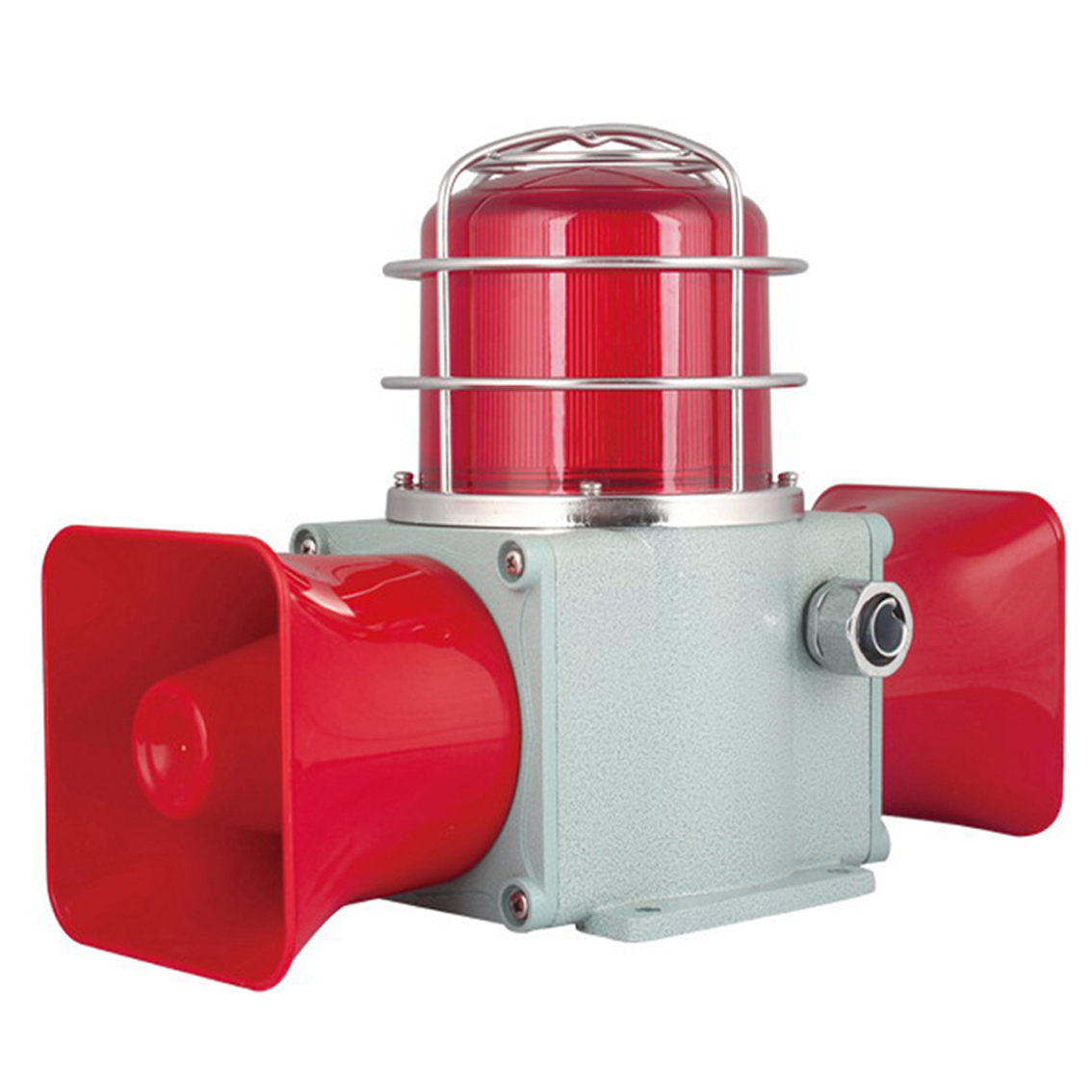 HDSLD-135 Heavy Duty Sounder With Warning Beacon Double Horns